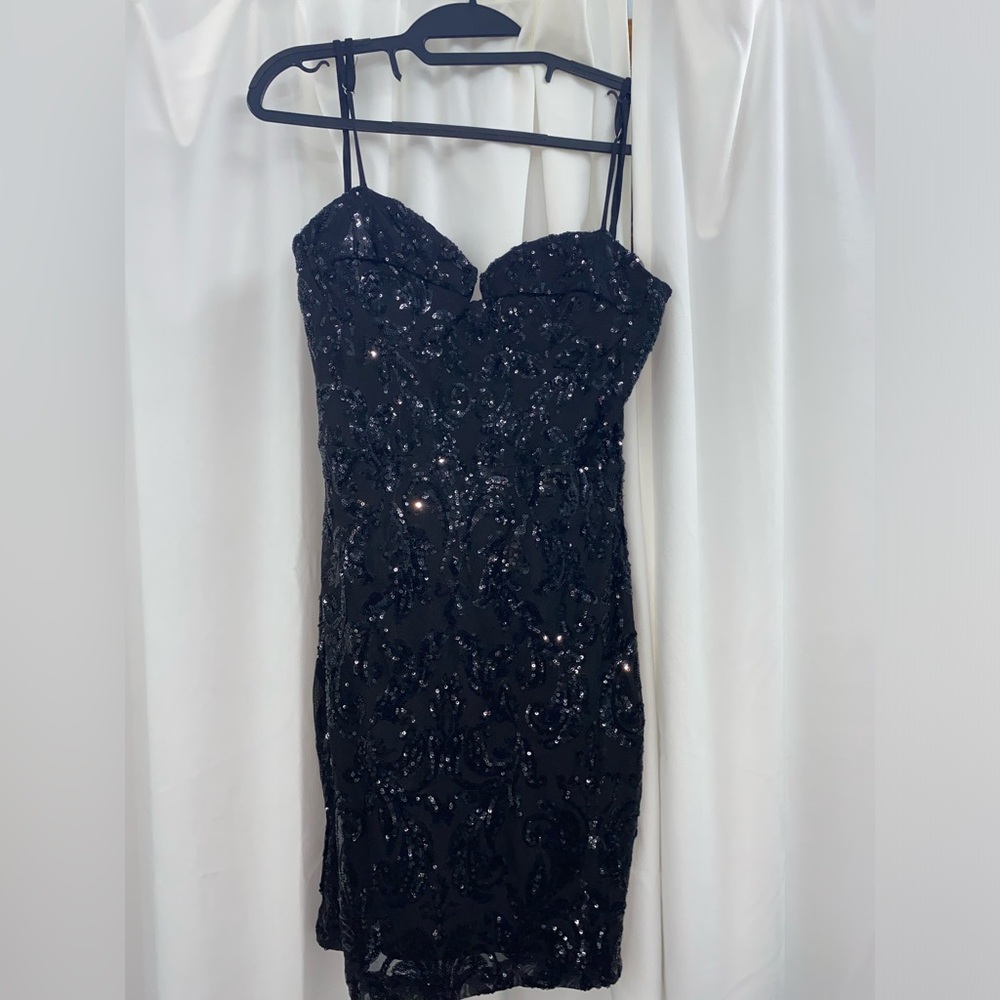 Windsor Women’s Formal Black Sequin Dress